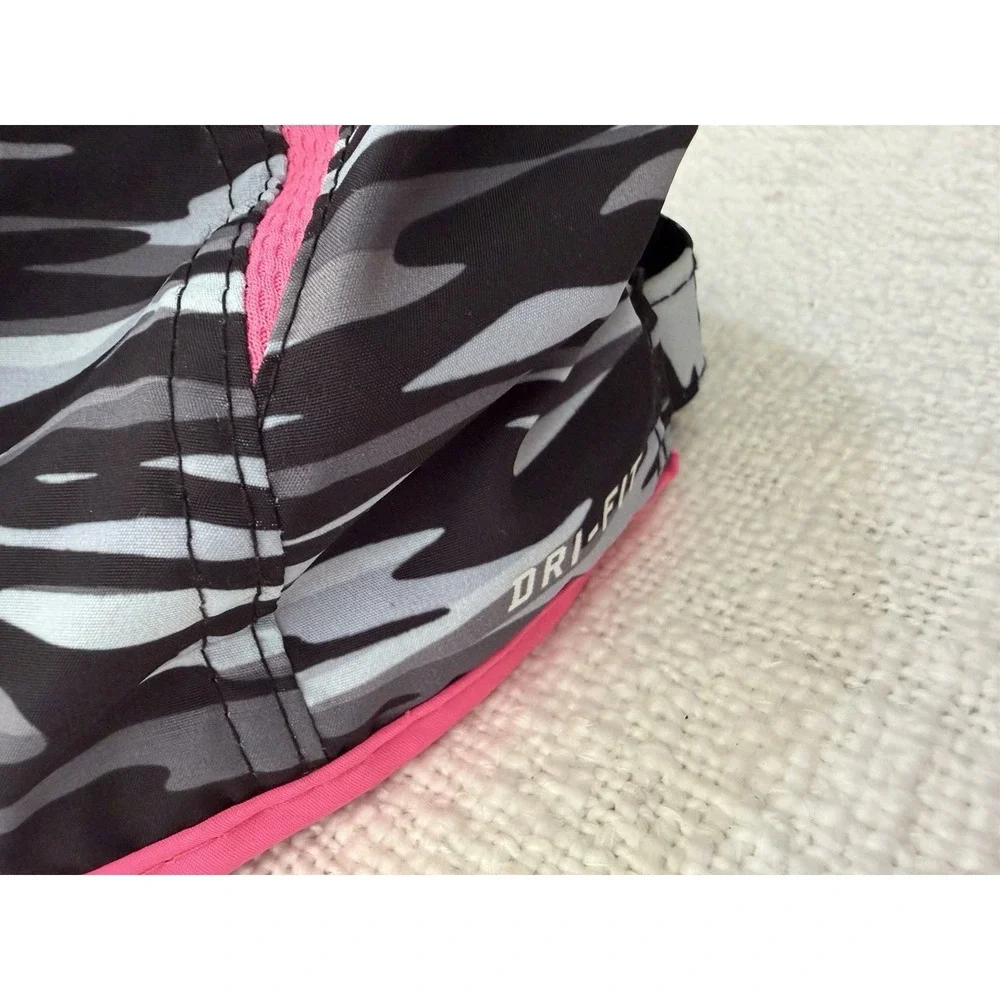 Nike Featherlight Dri Fit Black Pink Zebra Girls Toddler Strapback Hat Cap